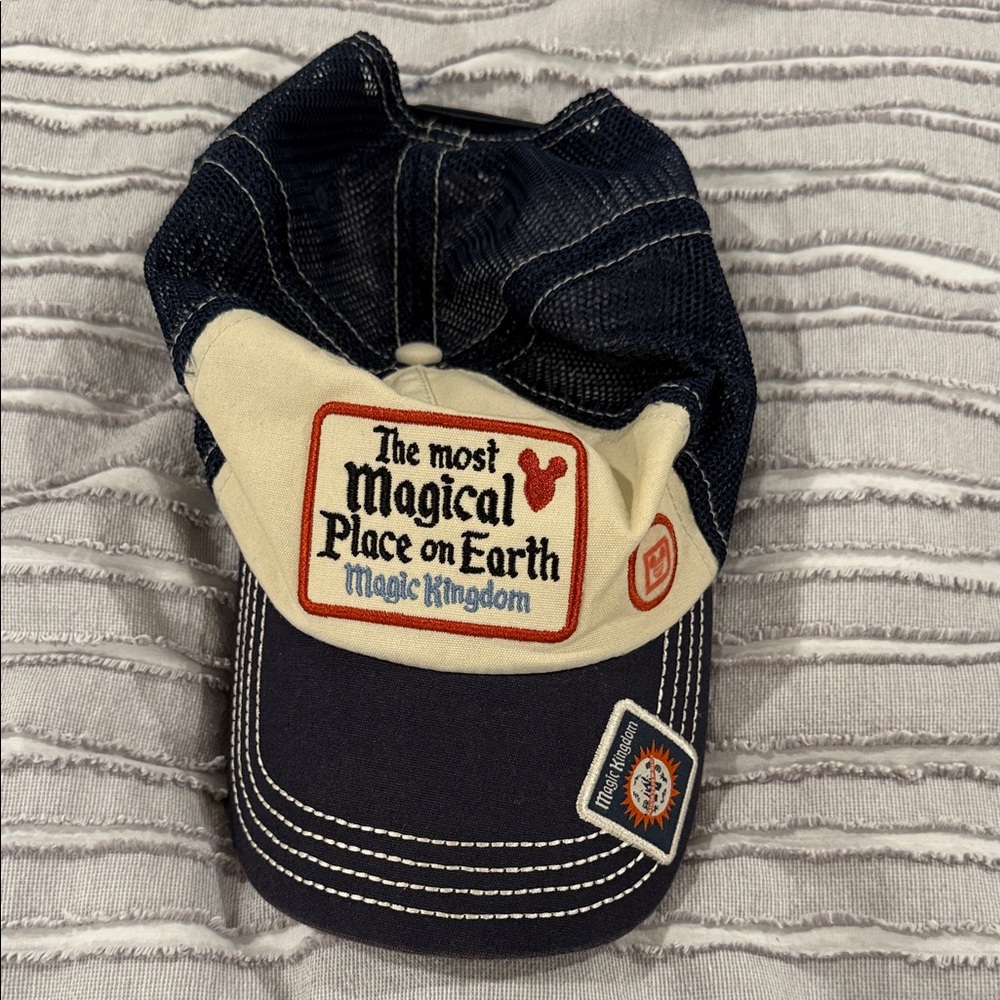 Navy and Cream Disney Cap
